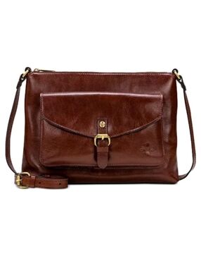 Patricia Nash Kirby East West Leather Crossbody British Tan